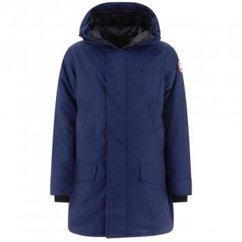 Canada Goose Blue Down-Filled Hooded Coat
