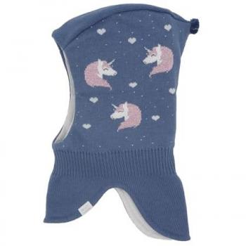 MAXIMO Schlupfmütze MINI GIRL-Schlupfmütze Jacquard Einhorn (1-St)