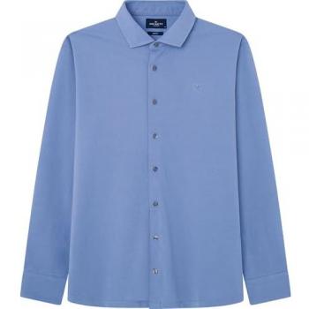Camisa Polo Hackett Logo Azul 2024