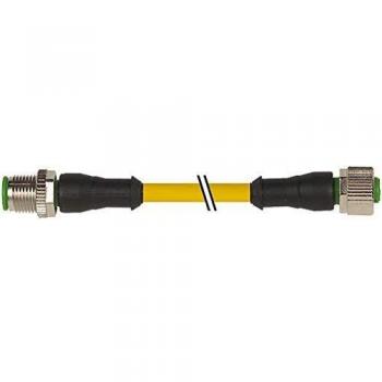 Dual‑M12 2 m Sensor‑Actuator Connector Cable