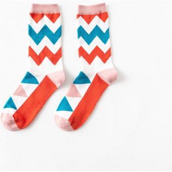 1 Paar Unisex Katoen Casual Sokken met Britse Stijl