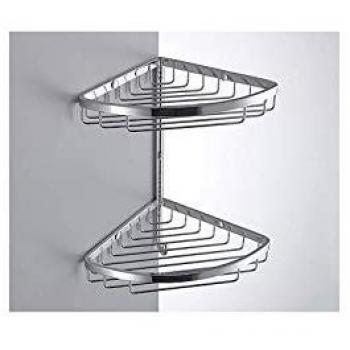 COLOMBO DESIGN Ring cestino angolare doppio 18x18 vasca/doccia cromato codice prod: B96040CR