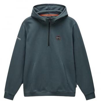 Sudadera con capucha Napapijri B-Badge Half Zip hombre - Verde Urbano - XL