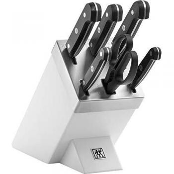 ZWILLING Gourmet 7-tlg, Selbstschärfender Messerblock, Weiß