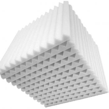 Mousse Acoustique Insonorisation 24 pièces – Blanc