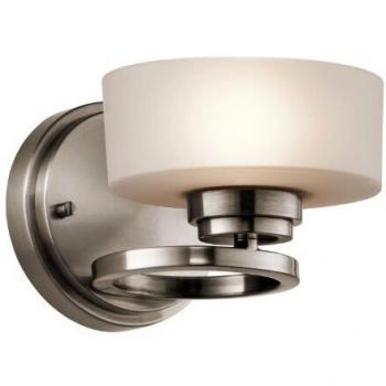 Applique Contemporanea Aleeka Alluminio Peltro Classico Vetro 1 Luce G9 3 Led