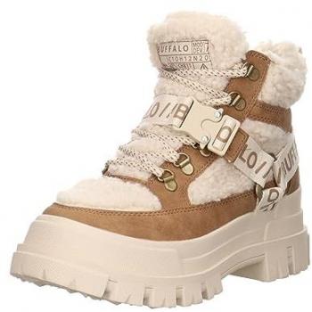 Bottines Buffalo ASPHA COM MID WARM VEGAN – Femmes, Beige Brun