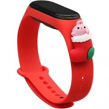 Bracciale Festivo in Silicone Rosso – Mi Band 6/5
