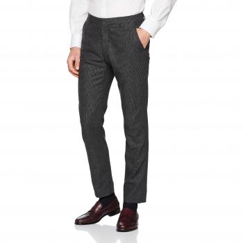 SELECTED HOMME Slhslim-leediver Dk Strc TRS B Noos, Pantalones de Traje para Hombre, Gris Dark Grey Melange, W38