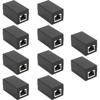 Adaptador Extensión RJ45 Hembra a Hembra con Firewall de Red