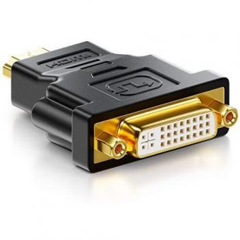 DeleyCON HDMI zu DVI Adapter - DVI Buchse zu HDMI Stecker