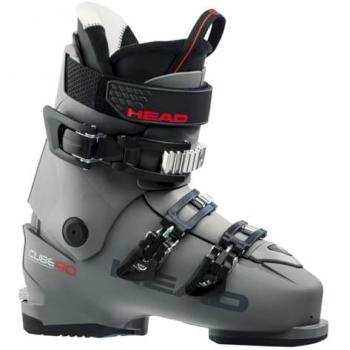 Head Cube3 90 Unisex Ski Boots - Grey/Red - 30.5