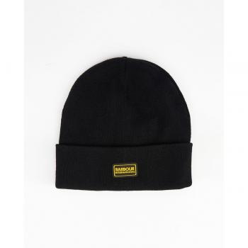 Barbour Gorro masculino de algodón negro