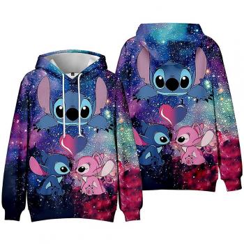 Sudadera con Capucha Lilo & Stitch Azul