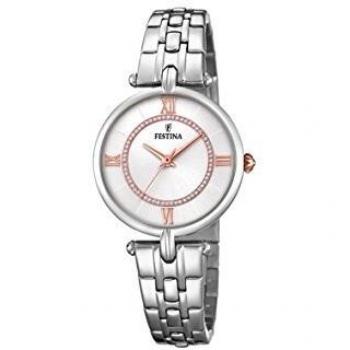 Festina Classic Gold Ladies Uhr – Quarz, Edelstahl Armband F20315/1