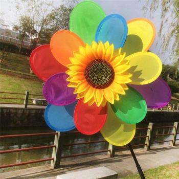 Bunte Windmühle Sonnenblume