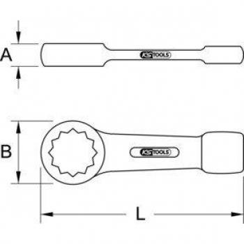 Herramienta KSTOOLS Llave Estrella de Impacto 25/32 en Bronce