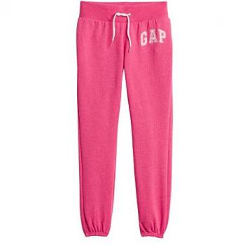 GAP - Joggers in felpa con stampa logo, Donna, Rosa, Taglia S/116-122