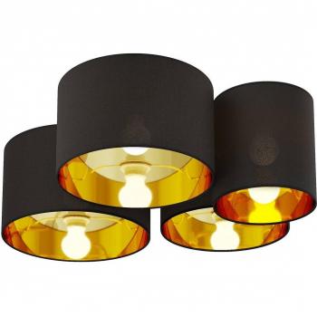 Lindby Modern Black-Gold Ceiling Light