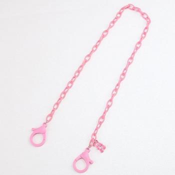 Korean Cute Transparent Bear Acrylic Mask Chain
