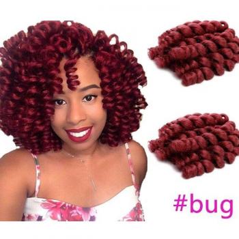 22Roots Jamaican Bounce Curl Crochet Hair Synthetic Braiding Hair Extension