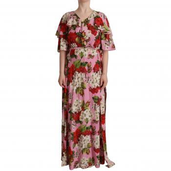 Dolce & Gabbana Multicolor Floral Print Maxi Dress