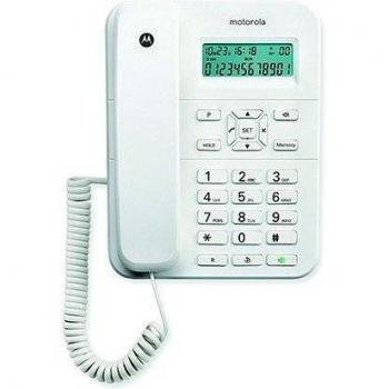 Motorola ct202 telefono fisso bianco con display