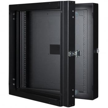 Rack de Pared 12U Negro 80 kg – Estante Metálico