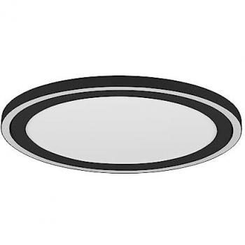 Plafonnier Rond Carus 43 cm LED Noir Mat