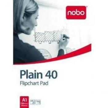 NOBO Flipchartblock Weiß DIN A1 40 Blatt