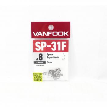 Cucchiaio Expert Vanfook SP-31F con Ami Medi Misura 8, Confezione da 16, Nero