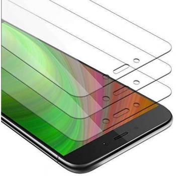 3x Película de Cristal Templado para Xiaomi RedMi NOTE 4 - Alta Transparencia, Dureza 9H, Protección 3D