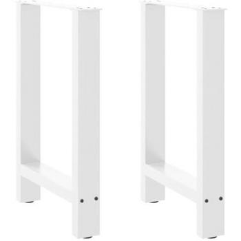 VidaXL White Coffee Table Legs 2 pcs 60x(72-73) cm Steel