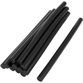 5 Pack of 12 Black Hot Melt Glue Sticks for Soldering Iron, 11mm Diameter, 190mm Length