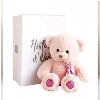 Doudou et compagnie Oso de peluche rosa
