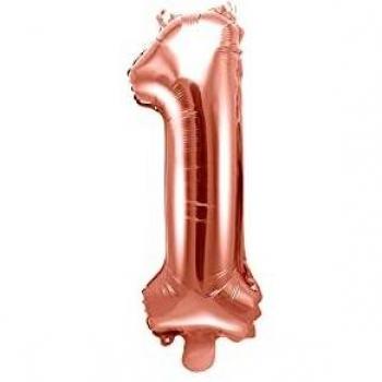 Ballon Chiffre Rose Champagne 36 cm