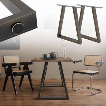 Gambe da tavolo 60x72 cm in acciaio verniciato a polvere