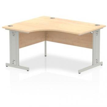 Impulse 1400mm Left Crescent Desk Cable Managed Leg