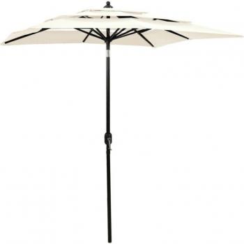 Parasol Réglable 3 Niveaux en Aluminium
