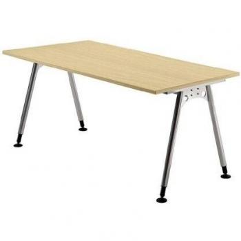 Mcbuero.de Schreibtisch A-Fuß 160x80cm Grau