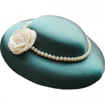 Vintage Satin Floral Fascinator Hat