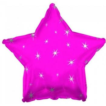 Hot Pink Star Foil Balloon