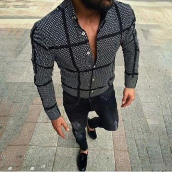 Estampado Botón Chic Longo