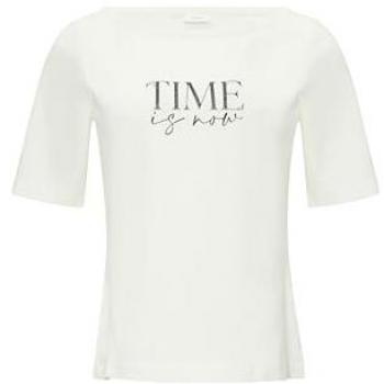 S.Oliver BLACK LABEL Kurzarmshirt mit Strasssteinen