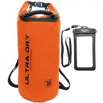 Perfect for Kayaking, Boating, Canoeing, Fishing, Rafting, Swimming, Camping, Snowboarding (Orange, 20 L)