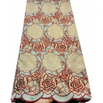 Swiss Voile Lace Fabric YLL3314 Blue
