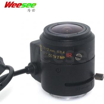 Lente Varifocal CCTV 2MP HD 2.8-12mm F1.6 DC Auto Iris