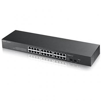 Zyxel GS1100-24 Unmanaged Gigabit Ethernet Network Switch (Non-Managed, Mounting Grid)