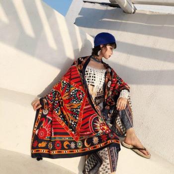 Mexico style hippie long red scarf