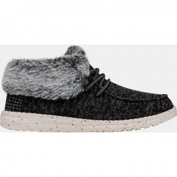 Hey Dude Wendy Fold Shoes Black